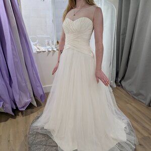 David’s Bridal OP1334 Size 2 Ivory